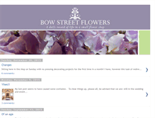 Tablet Screenshot of blog.bowstreetflowers.com